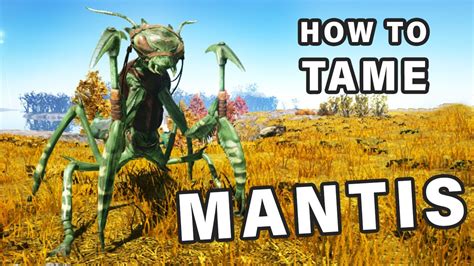 ark how to tame a mantis